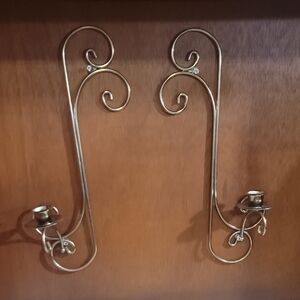 Vintage Home Interiors Wall Sconces Gold Tone